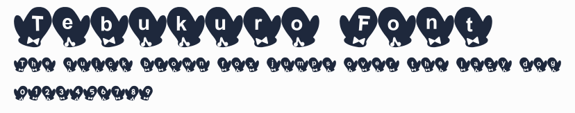 Tebukuro Font