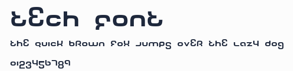 Tech Font