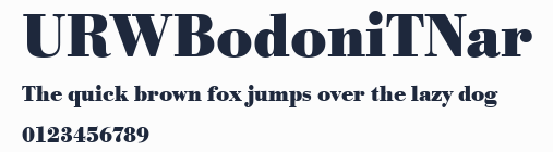 URWBodoniTNar