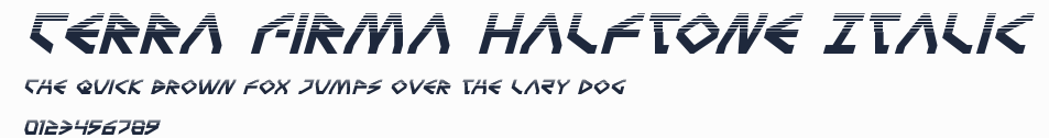 Terra Firma Halftone Italic