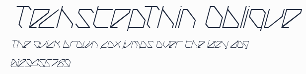 TechstepThin Oblique預覽圖