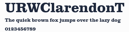 URWClarendonT