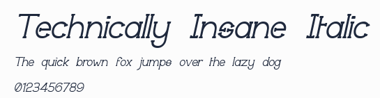Technically Insane Italic