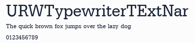 URWTypewriterTExtNar