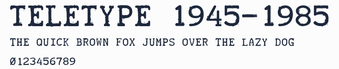 TELETYPE 1945-1985