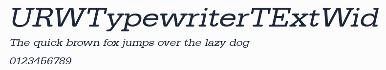 URWTypewriterTExtWid