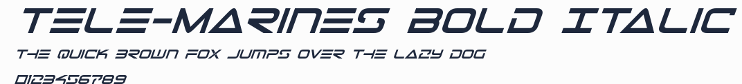 Tele-Marines Bold Italic