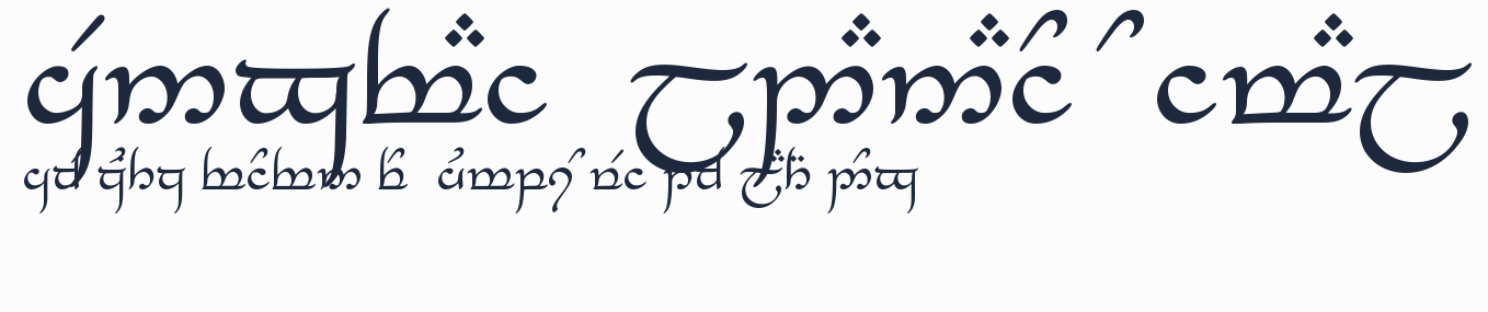 Tengwar_Eldanaro Normal