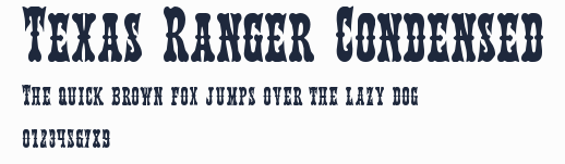 Texas Ranger Condensed