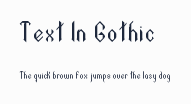 Text In Gothic