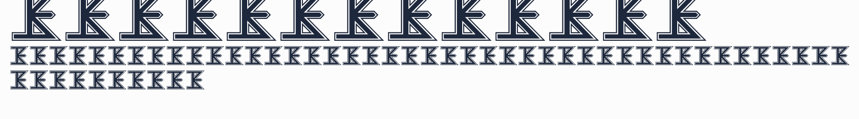 The KISS Font