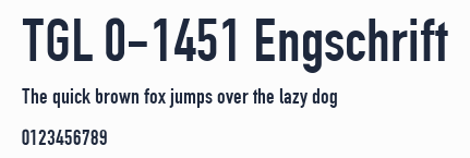 TGL 0-1451 Engschrift