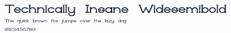 Technically Insane Widesemibold
