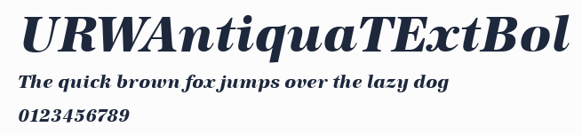 URWAntiquaTExtBol
