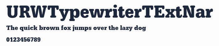 URWTypewriterTExtNar