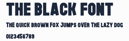 The Black Font