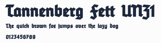 Tannenberg Fett UNZ1