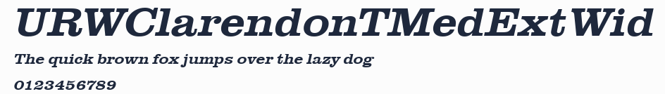 URWClarendonTMedExtWid