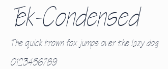 Tek-Condensed