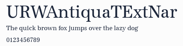 URWAntiquaTExtNar