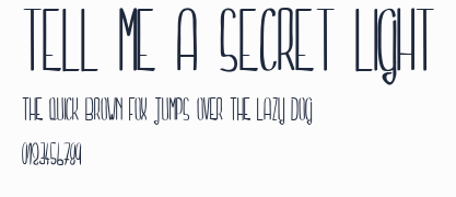 Tell me a secret light