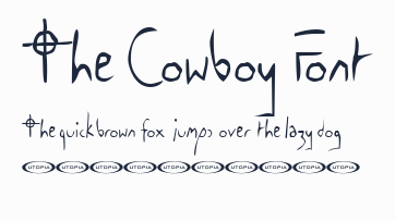 The Cowboy Font