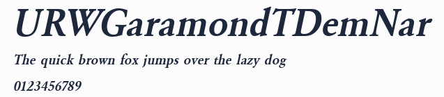 URWGaramondTDemNar