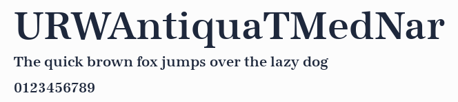 URWAntiquaTMedNar