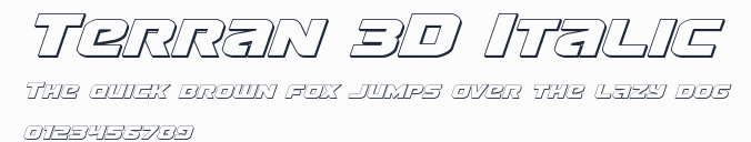 Terran 3D Italic