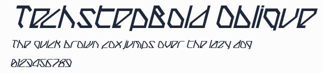 TechstepBold Oblique