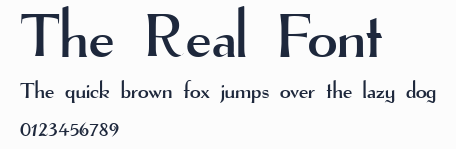 The Real Font