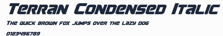 Terran Condensed Italic