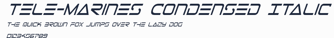 Tele-Marines Condensed Italic