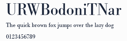 URWBodoniTNar