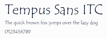 Tempus Sans ITC