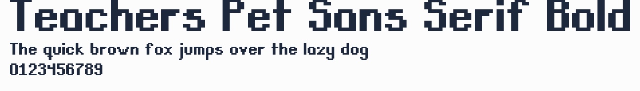 Teachers Pet Sans Serif Bold