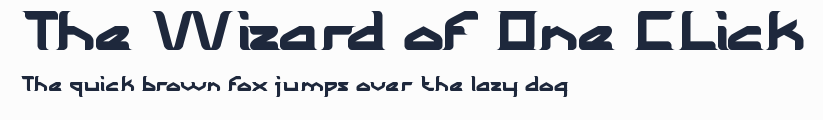 The Wizard of One CLick