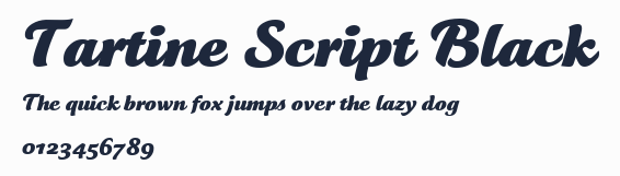 Tartine Script Black
