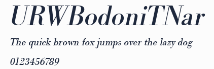 URWBodoniTNar