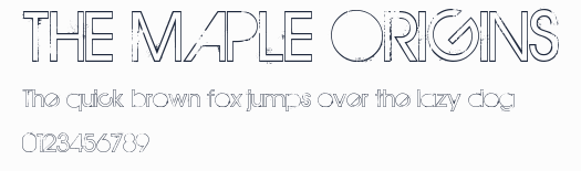 THE MAPLE ORIGINS