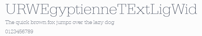 URWEgyptienneTExtLigWid