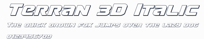 Terran 3D Italic