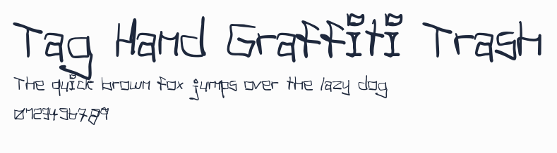 Tag Hand Graffiti Trash