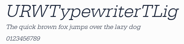 URWTypewriterTLig