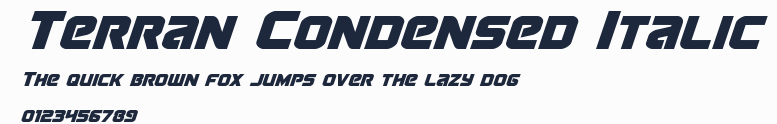 Terran Condensed Italic