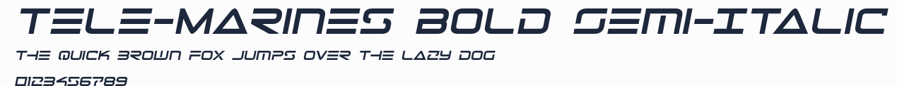 Tele-Marines Bold Semi-Italic