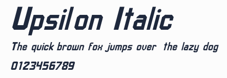Upsilon Italic