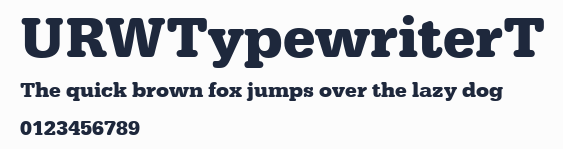 URWTypewriterT