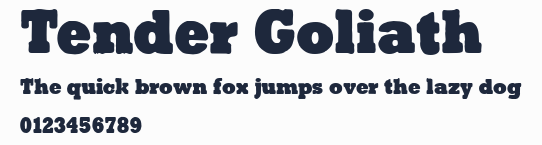 Tender Goliath