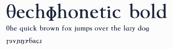 TechPhonetic bold